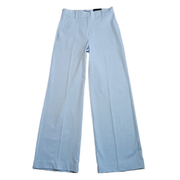 Nicole Miller Womens Size 2 Dress Pants Blue Mid Rise Wide Leg Ladies Size 2 - Picture 4 of 10